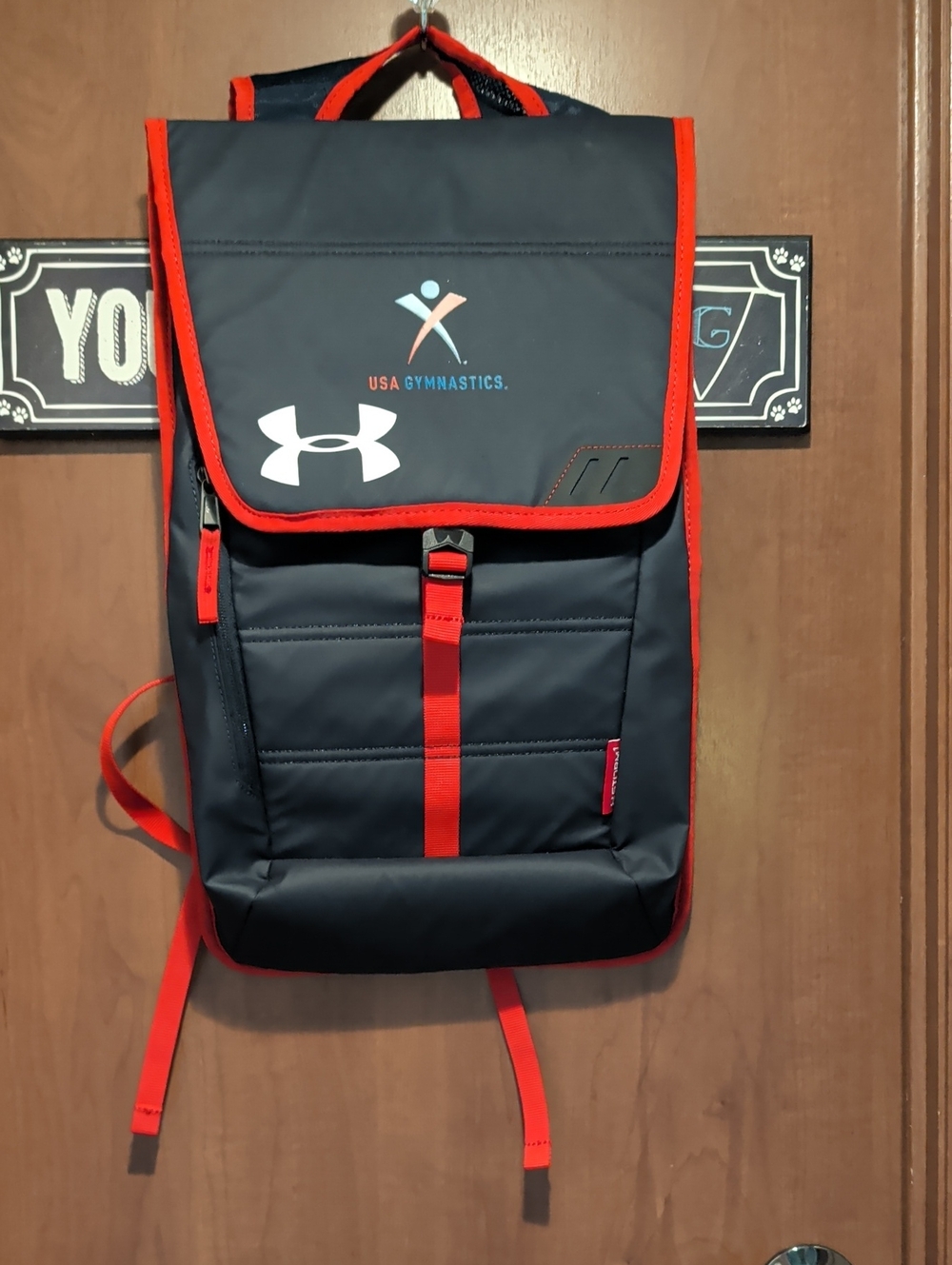 Under Armour Navy and Red USA Gymnastics Kids Backpack